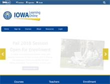Tablet Screenshot of iowalearningonline.org
